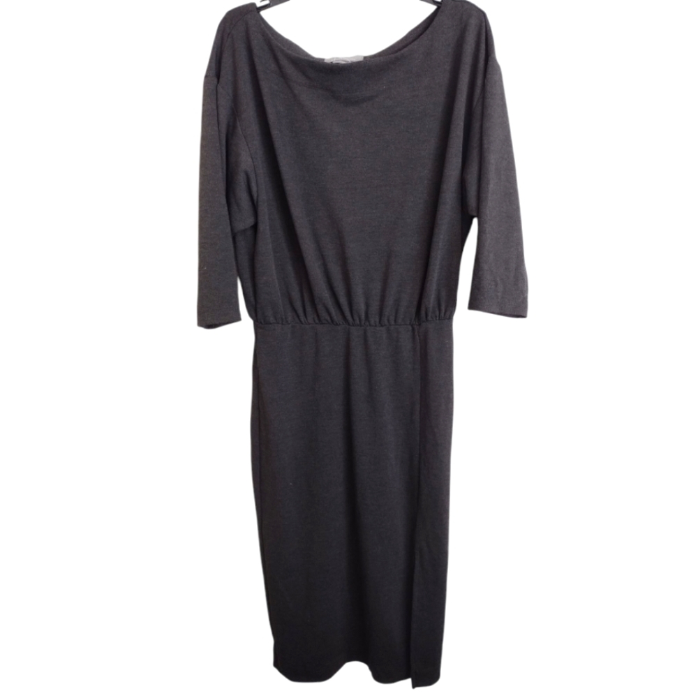Anthropologie NWT Elegant Gray Dress Size Medium